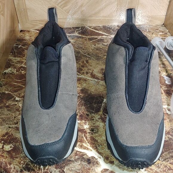 L.L Bean taupe suede pull on insulated ankle boots size 8.5 m - Picture 8 of 11